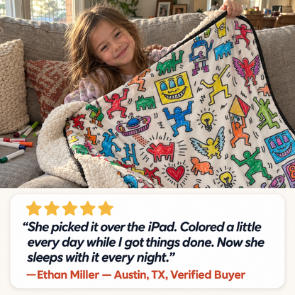 Color & Cuddle Blanket