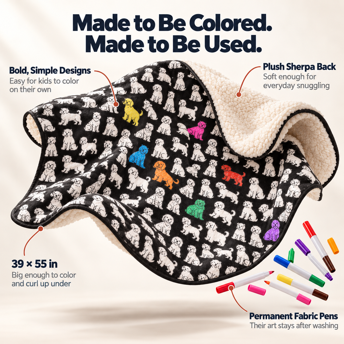 Color & Cuddle Blanket