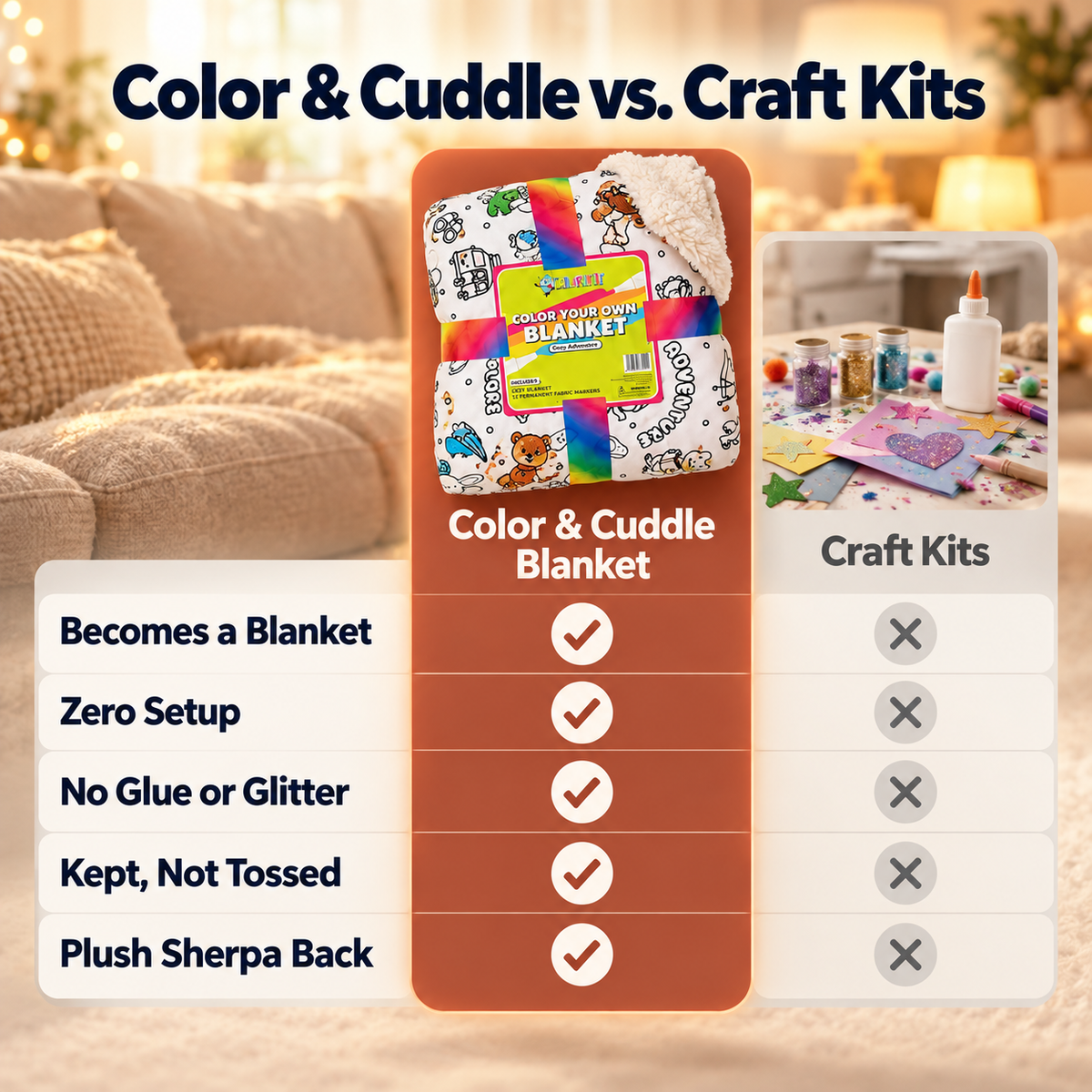 Color & Cuddle Blanket