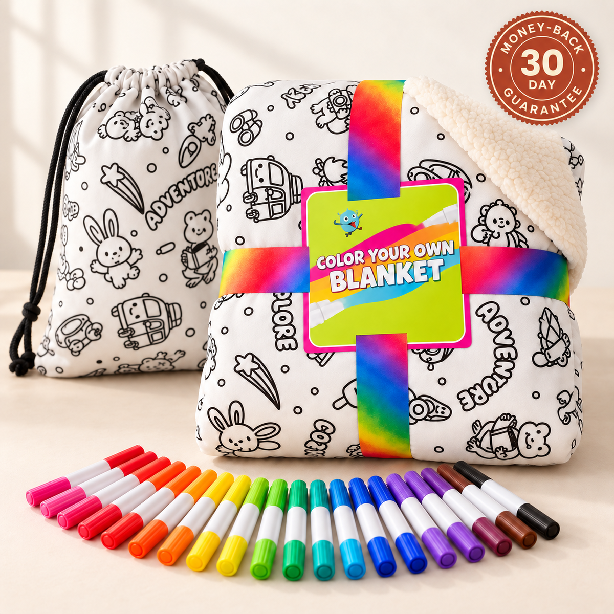Color & Cuddle Blanket
